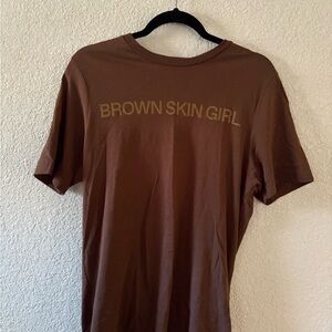Beyonce Brown Skin Girl Casual Short Sleeve Tee